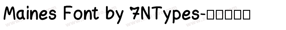 Maines Font by 7NTypes字体转换
